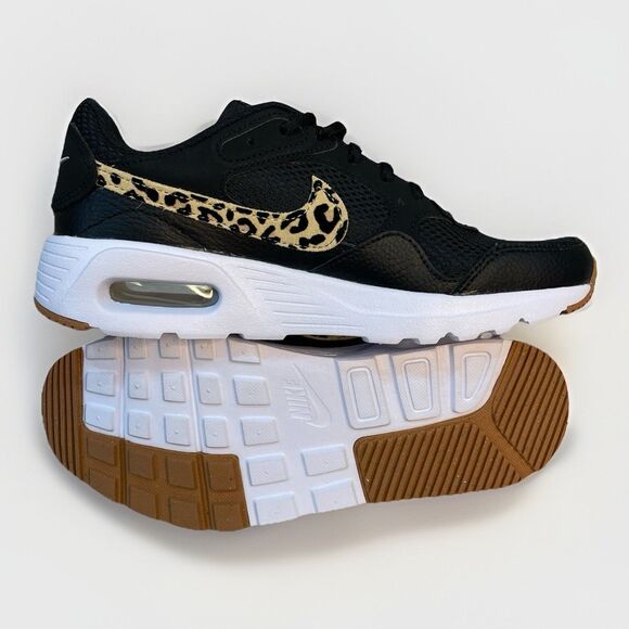 Nike Air Max SC Leopard Swoosh Women's 6 Black Animal Print Sneakers FZ2649-001 - Picture 3 of 9